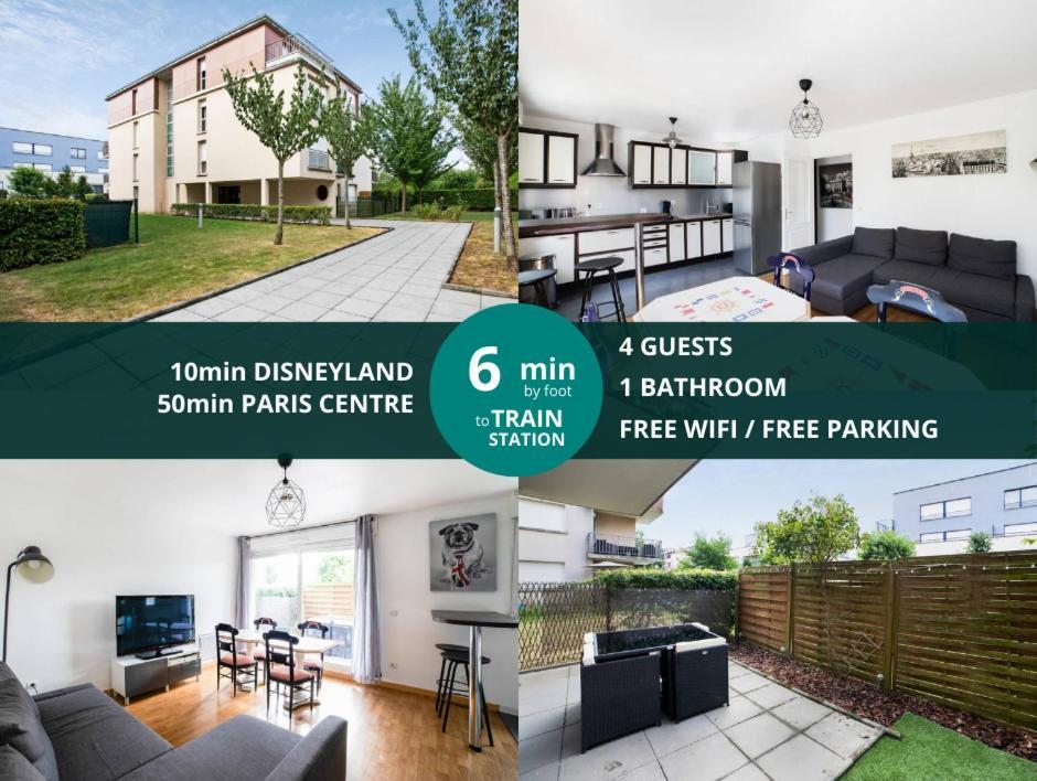 Les Paves De Prague - Appartement Pour 4 A 10 Minutes De Disneyland Paris Montévrain Zewnętrze zdjęcie